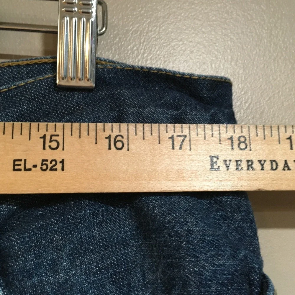 Faded Glory Fleece Lined Jeans Mens 36x32 Blue Denim Workwear Utility‎ Outdoor